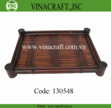 Unique brown bamboo tray